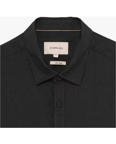 GIANNI LUPO CAMISA DE LINO GIANNI LUPO NEGRO