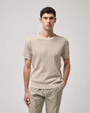 GIANNI LUPO JERSEY BEIG MINI CALADO BEIGE