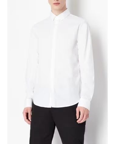 ARMANI EXCHANGE CAMISA 040803200001 EN NEGRO PARA HOMBRE WHITE