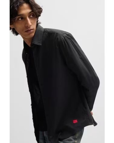 HUGO CAMISA NEGRA ELASTICA ERMO NEGRO