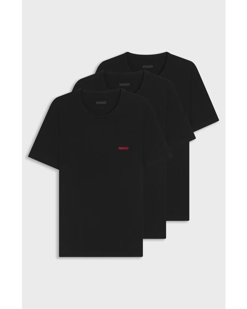 HUGO CAMISETA TRIPLET P NEGRA NEGRO