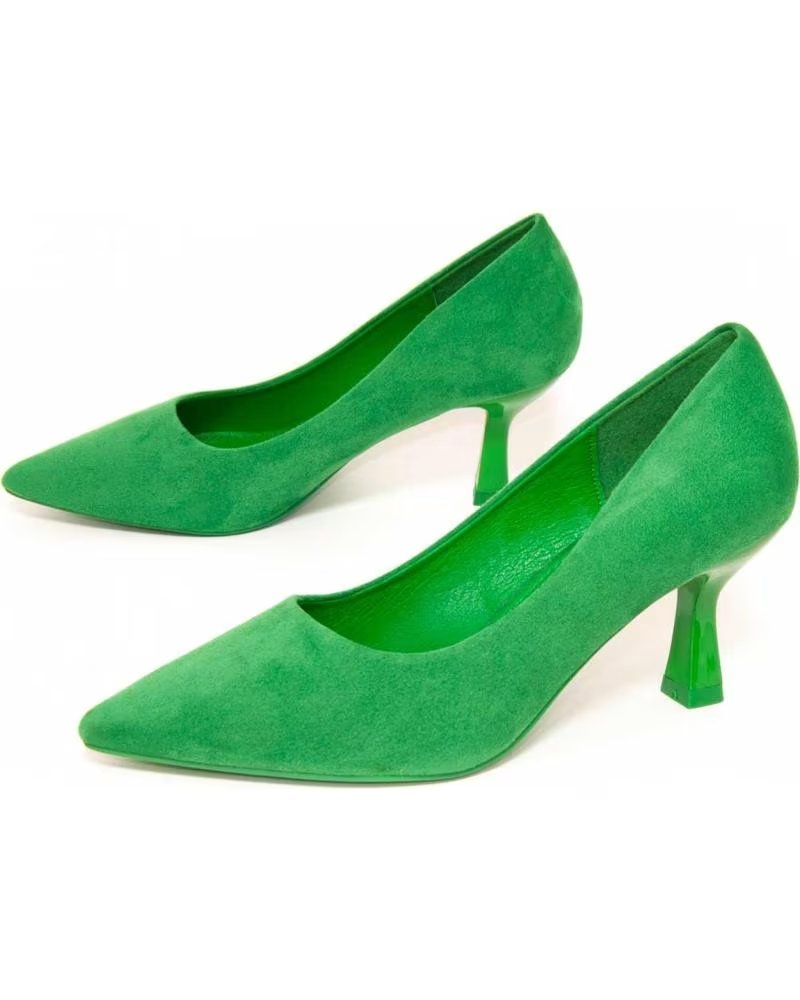 MONTEVITA STILETTO CLÁSICO DE TACÓN MEDIO CON PUNTA FINA GREEN