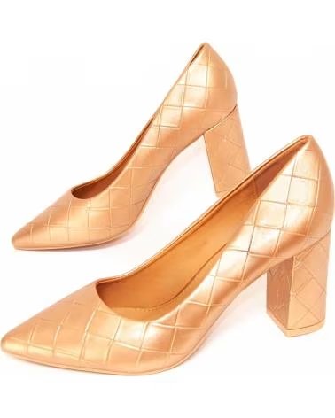 MONTEVITA CUADRISAL GOLD PUMPS MIT BLOCKABSATZ GOLD