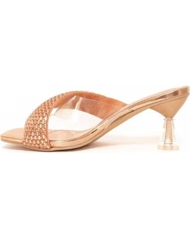 MONTEVITA BRIHEL23 SANDALEN MIT STRASSRIEMEN UND TRANSPARENTEM ABSATZ PINK