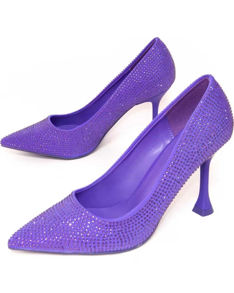 MONTEVITA STILETTO CON TEXTURA Y TACÓN ESCULTURAL FUXIA