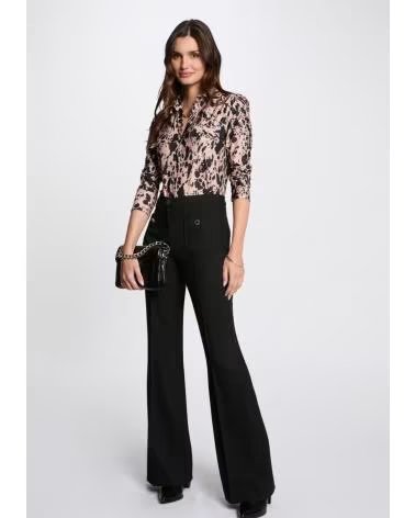 MORGAN PANTALON PFLAC BOOT-CUT NEGRO