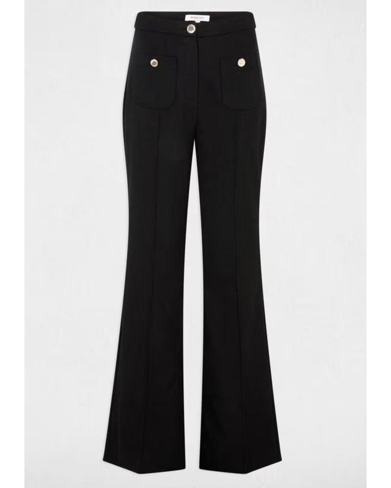 MORGAN PANTALON PFLAC BOOT-CUT NEGRO