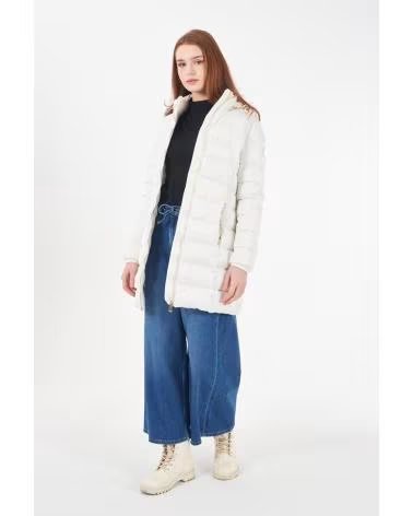 YES ZEE ABRIGO ACOLCHADO YES-ZEE CAPUCHA BLANCO
