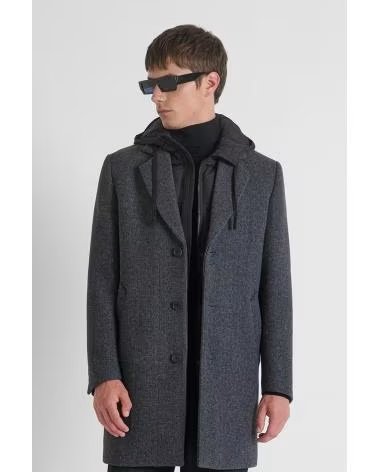 ANTONY MORATO ABRIGO CON CHALECO GRIS