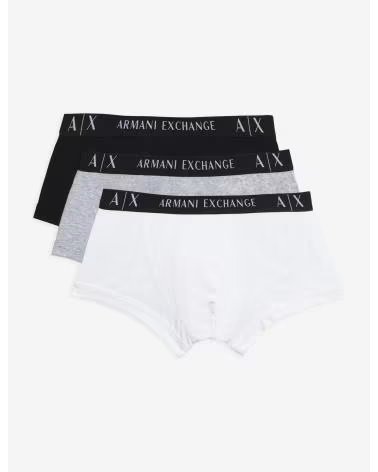 ARMANI EXCHANGE BOXER HOMBRE TRIPACK BLA-GR-NEGR ARMANI VARIOS COLORES