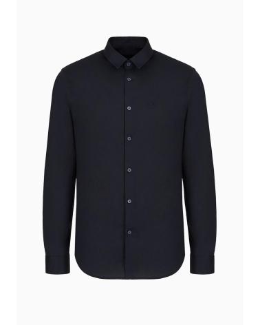 ARMANI EXCHANGE CAMISA ELASTICA AZUL
