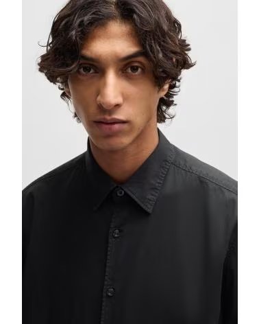 HUGO CAMISA NEGRA ELASTICA ERMO NEGRO