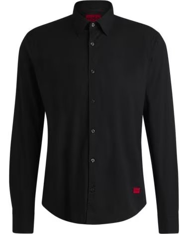 HUGO CAMISA NEGRA ELASTICA ERMO NEGRO