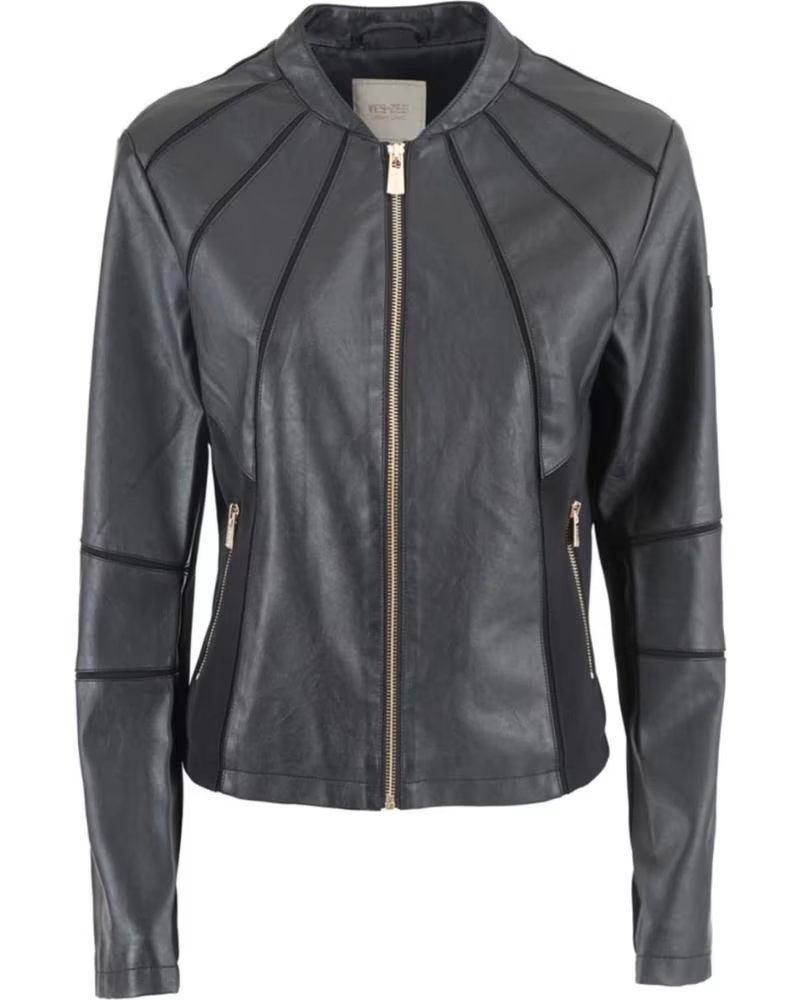 YES ZEE CHAQUETA YES-ZEE NEGRA POLOPIEL NEGRO