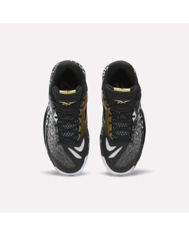 REEBOK ZAPATILLAS BALONCESTO REBOOK ENGINE A26 SE BLACK WHITE METALLIC GOLD