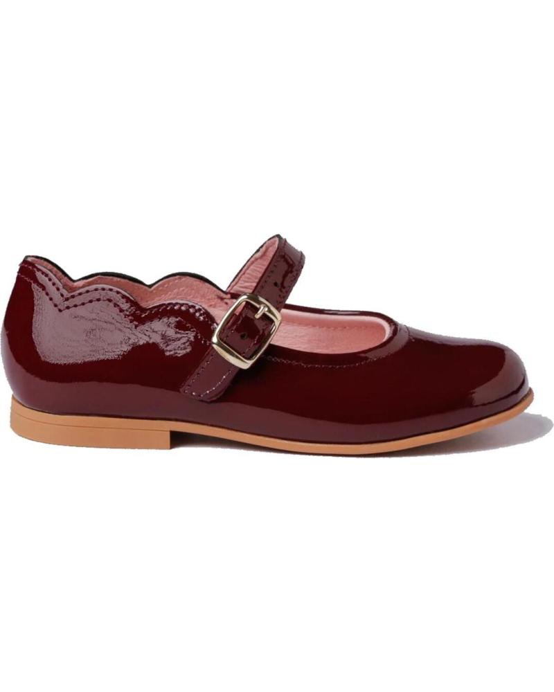 Ballerines pour Fille ANGELITOS FRANCESITA PIEL 1100 BURDEOS