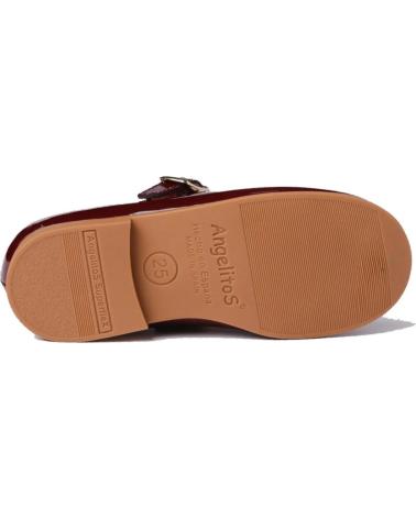 Ballerines pour Fille ANGELITOS FRANCESITA PIEL 1100 BURDEOS