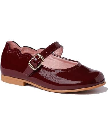 Ballerines pour Fille ANGELITOS FRANCESITA PIEL 1100 BURDEOS