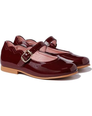 Ballerines pour Fille ANGELITOS FRANCESITA PIEL 1100 BURDEOS