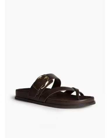 KESLEM PANTOLETTE MIT VERSTELLBARER SCHNALLE MARRON