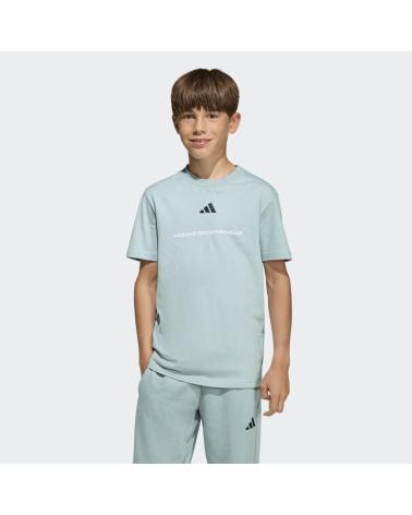 ADIDAS CAMISETA ADIDAS CON LOGO GRÁFICO Y DISEÑO DE TEXTO VERDE