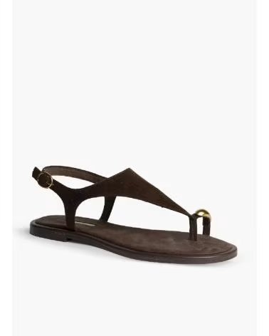 KESLEM SANDALIA M6442 CON DETALLE METÁLICO MARRON