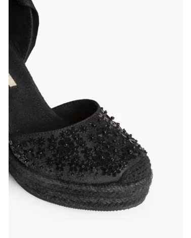 KESLEM WEDGE ESPADRILLES M6192 WITH BUCKLE CLOSURE NEGRO