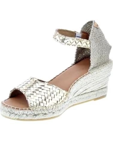 TONI PONS ALPARGATA 080-SARAI EN DORADO PARA MUJER PLATI