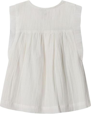 PEPE JEANS BLUSA NINA SIN MANGAS CON DETALLES BORDADOS BLANCO