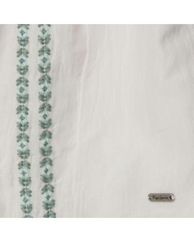 PEPE JEANS BLUSA NINA SIN MANGAS CON DETALLES BORDADOS BLANCO