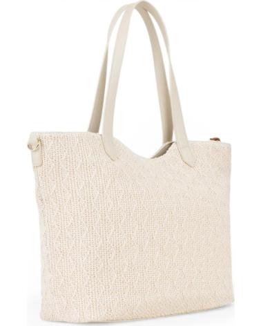 VALENTINO BAGS BOLSO TOTE VBS7GG01 CON CHARM DECORATIVO BEIGE