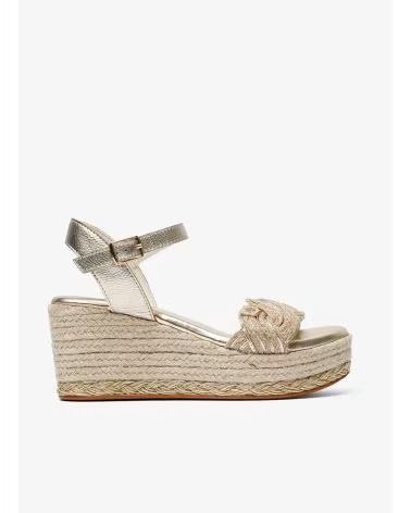 POPA SANDALIAS DE PLATAFORMA 071 GARUA YUTE EN DORADO PARA MUJER ORO YUTE