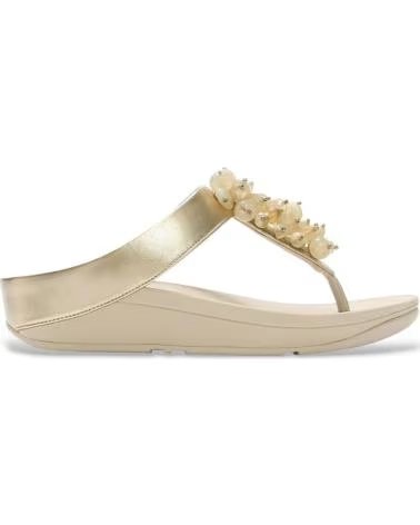 FITFLOP SANDALIAS MUJER MODELO FINO BEAD CLUSTER COLOR ORO PLATINO