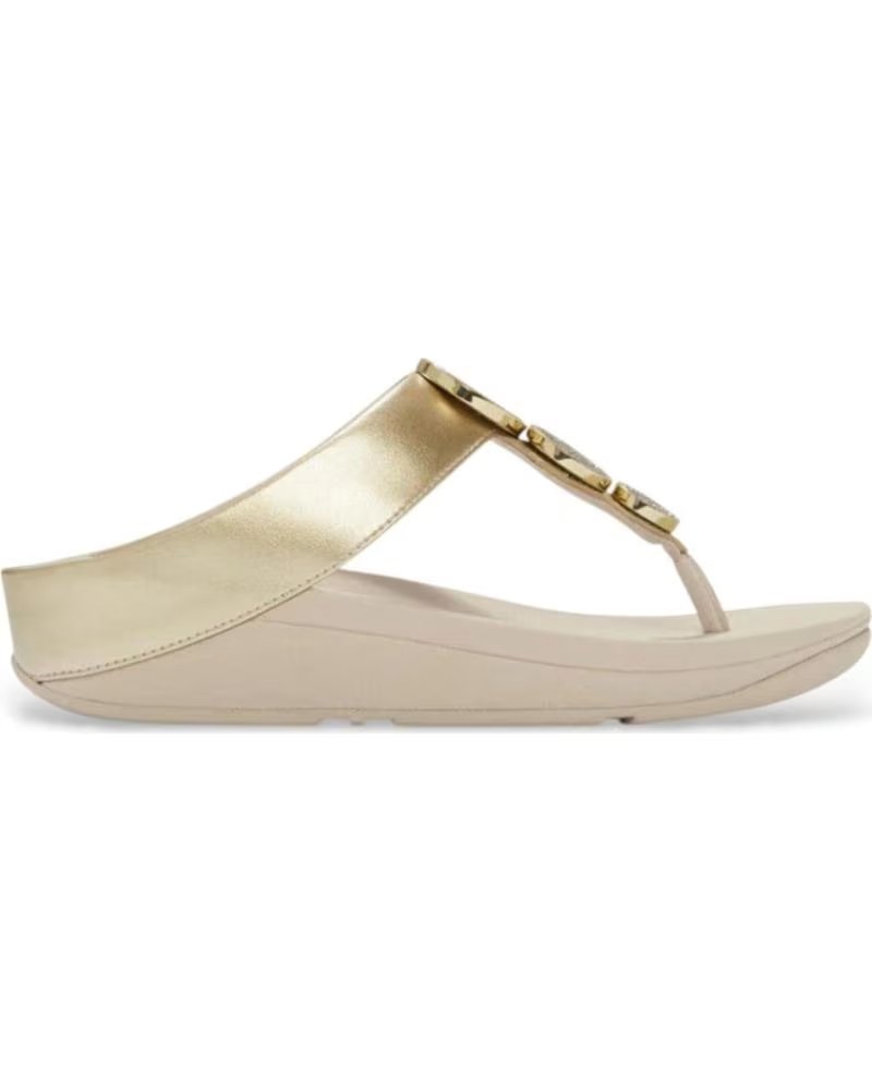 FITFLOP SANDALIAS MUJER MODELO HALO BEAD CIRCLE COLOR ORO PLATINO