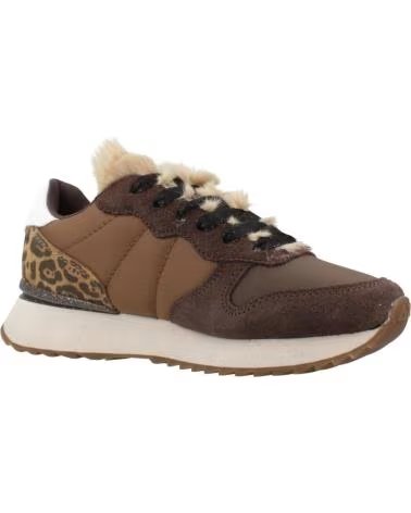 SUN68 ZAPATILLAS STARGIRL ANIMAL PRINT S08 MARRON