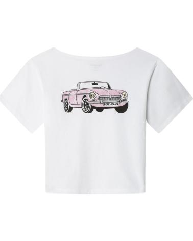 PEPE JEANS CAMISETA PEPE JEANS NINA CON ESTAMPADO DE COCHE BLANCO