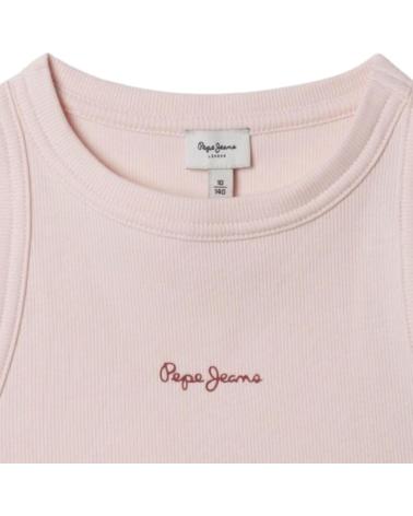 PEPE JEANS CAMISETA DE TIRANTES NINA CON BORDADO ROSA
