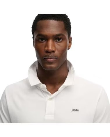 SUPERDRY POLO DE MANGA CORTA CLASSIC PIQUE EN PARA HOMBRE BLANCO