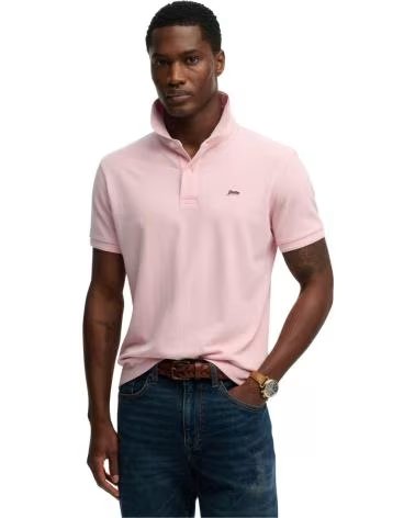 SUPERDRY POLO DE MANGA CORTA CLASSIC PIQUE EN PARA HOMBRE ROSA