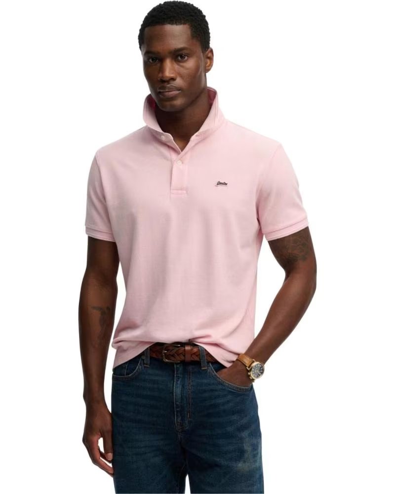 SUPERDRY POLO DE MANGA CORTA CLASSIC PIQUE EN PARA HOMBRE ROSA