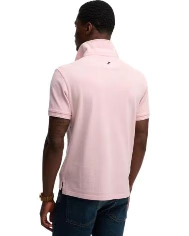 SUPERDRY POLO DE MANGA CORTA CLASSIC PIQUE EN PARA HOMBRE ROSA