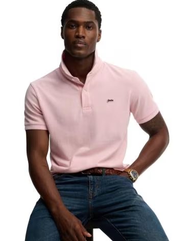 SUPERDRY POLO DE MANGA CORTA CLASSIC PIQUE EN PARA HOMBRE ROSA