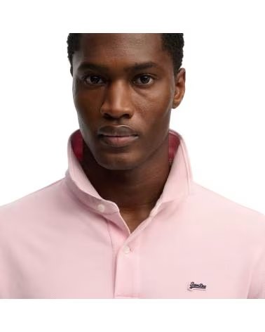 SUPERDRY POLO DE MANGA CORTA CLASSIC PIQUE EN PARA HOMBRE ROSA