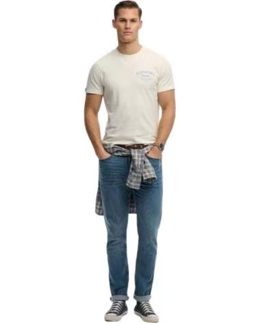 SUPERDRY KURZARM-T-SHIRT MIT NY 54 GRAFIK BLANCO