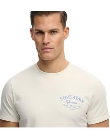 SUPERDRY KURZARM-T-SHIRT MIT NY 54 GRAFIK BLANCO