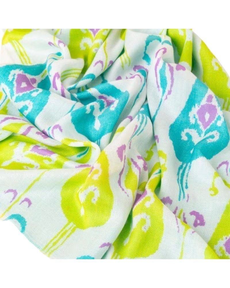 LATIDO FLORAL PRINT SCARF VERDE