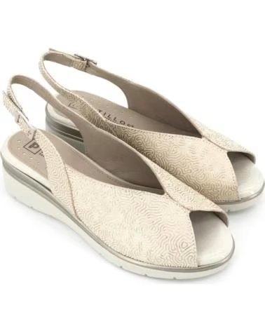 PITILLOS SANDALIAS 080-11044 EN BEIGE PARA MUJER ORO