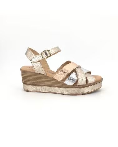 PITILLOS PITGRAN KEILSANDALEN MIT METALLISCHEN GEKREUZTEN RIEMEN VARIOS COLORES