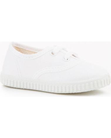 girl and boy Trainers ANGELITOS LONA TEXTIL 121 BLANCO