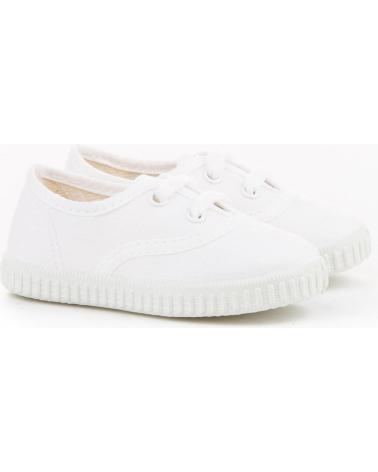 girl and boy Trainers ANGELITOS LONA TEXTIL 121 BLANCO